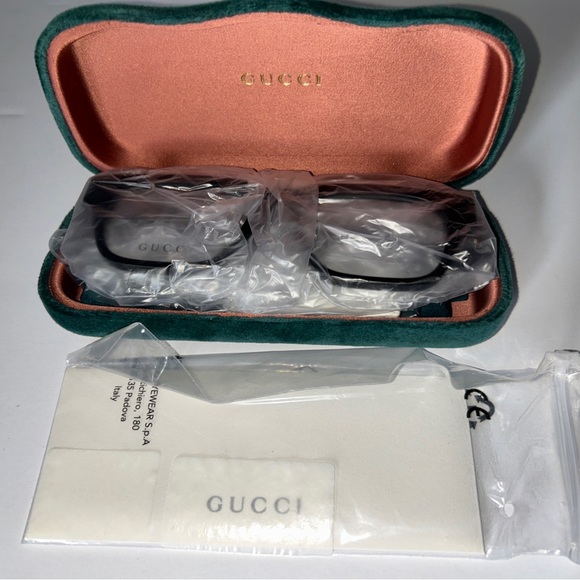 Gucci GG0963O 001 Black Square Full-Rim Square Unisex Frames NEW Unisex - Picture 8 of 10